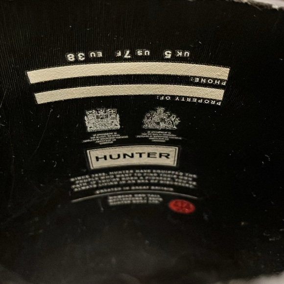 Hunter Tall Black Rubber Boots - Picture 13 of 15